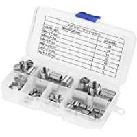 60 unids M3-M12 acero inoxidable SS304 alambre helicoidal tornillo rosca rosca inserciones tornillos conjunto